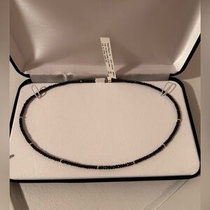 NWT 14k Yellow Gold, Black Spinal Gem, Women Necklace